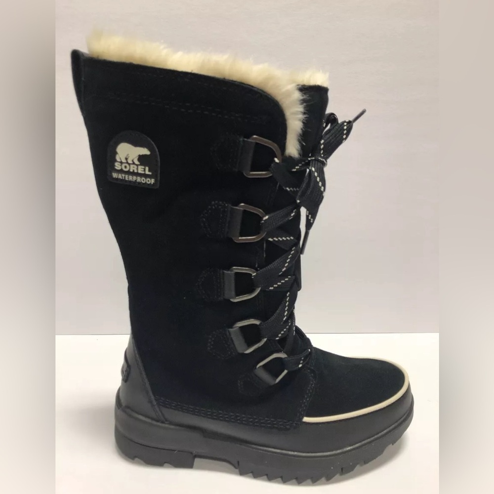 Sorel Women’s Tivoli IV, Black Waterproof Winter Boots, Size 7M